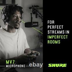 Shure MV7 Ultimate Pro Mic Podcast Bundle Pro Tools 1st & Studio One 5 Prime