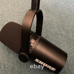 Shure MV7 podcast Microphone/Cardioid Dynamic Vocal used black
