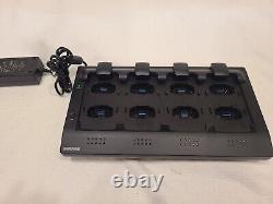 Shure MXWNCS8 Networked Charging Station With 6 MXW6/C Z10 Wireless Transmitters