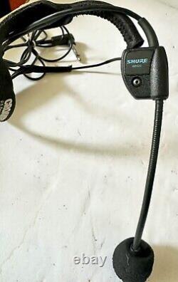 Shure Model T4N-CF Transmitter Receiver with Shure WH20 Headset Microphone