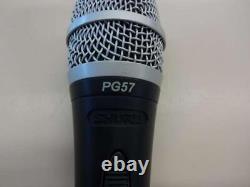 Shure PG57 XLR Dynamic Wired Professional Microphone Good Condition From Japan
