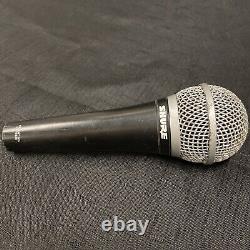 Shure PG58 PG48 Mic Cardioid Dynamic Vocal Microphone Cords Vintage 3pc Lot
