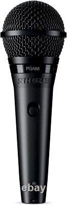 Shure PGA58XLR Cardioid Dynamic Vocal Microphone with 15' XLR-XLR Cable