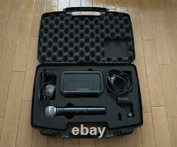 Shure Pgx24/Sm58 Wireless Microphone System With case from japan USED