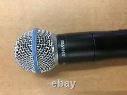 Shure QLXD2 Beta58A J50 572-636MHz Wireless Handheld Transmitter with Shure Pouch