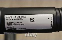 Shure QLXD4 G50 (470-534MHz) Wireless Receiver, QLXD2 Handheld, & QLXD 1 Body pack