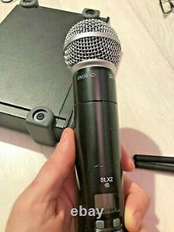 Shure SLX 4 SLX 2 (800-820MHz) Wireless Microphone Set with SM58