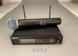 Shure SLX4 H5 518-542Hz Receiver with SLX2 SM58 Wireless Handheld Microphone