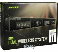 Shure SLXD24D/B58 G58 Dual Wireless System w 2 SLXD2/B58 Handheld G58470-514MHz