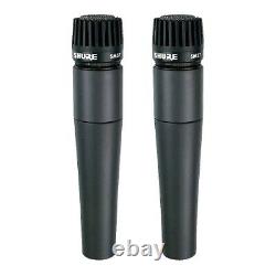 Shure SM57-LC Legendary Unidirectional Dynamic Pro Instrument Microphone PAIR