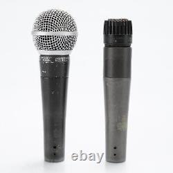 Shure SM57 & SM58 Dynamic Cardioid Microphones Mics Made in USA with Cases #51577