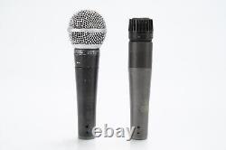 Shure SM57 & SM58 Dynamic Cardioid Microphones Mics Made in USA with Cases #51577