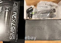 Shure SM57-X2U Dynamic Microphone + Shure A2WS-BLK Windscreen + XLR Cable