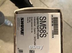 Shure SM58-S Dynamic Cable Professional Microphone (COMPLETE IN BOX)