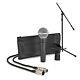 Shure Sm58 Wired Microphone Complete Vocal Mic Package With Stand, Cable, Clip