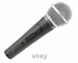 Shure SM58S Cardioid Dynamic Vocal Microphone Microphone with On/Off Switch