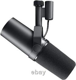 Shure SM7B Cardioid Dynamic Vocal Microphone BRAND NEW + DARK RED pop filter