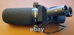 Shure SM7B Cardioid Dynamic Vocal Microphone BRAND NEW + PURPLE pop filter