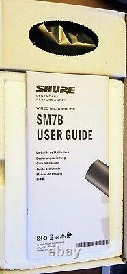 Shure SM7B Cardioid Dynamic Vocal Microphone BRAND NEW + PURPLE pop filter