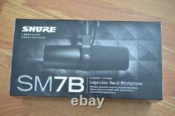 Shure SM7B Cardioid Dynamic Vocal Microphone Mic with box & swag