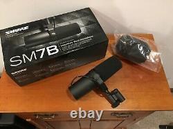 Shure SM7B Cardioid Dynamic Vocal Microphone! NEVER USED! MINT CONDITION