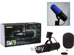 Shure SM7B + Dark Blue Windscreen. Brand New, Factory Sealed Box