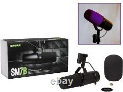 Shure SM7B Microphone + Purple Windscreen. Brand New