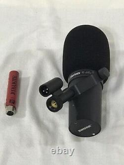 Shure SM7B Vocal Dynamic Microphone with DM1 Dynamite In-line 28db Gain Preamp EUC