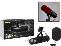 Shure SM7B + Wine Red Windscreen PRO BUNDLE