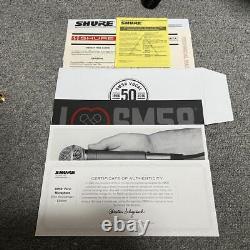 Shure Sm58-50A Dynamic Microphone 50Th Anniversary Limited Model Microphone Safe