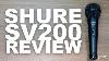 Shure Sv200 Dynamic Vocal Mic Review Test