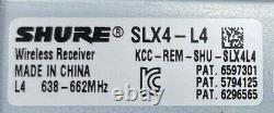 Shure UA844 and 2 SLX4 L4 638-662 MHz NO AC ADAPTERS, TESTED With WARRANTY