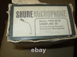 Shure UNIDYNE III Model 544- G18 Unidirectional Gooseneck Microphone
