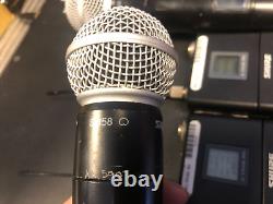 Shure UR4D, 2 x UR1, 2 x UR2/SM58 J5 UHF Wireless Microphone 2 Channel