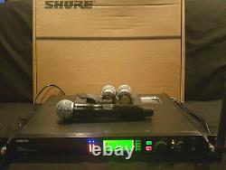 Shure UR4S+ Wireless Receiver includes Microphone withBeta 58 & (2) SM 58's