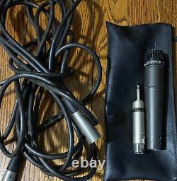 Shure Unidyne III SM57 Vintage Dynamic Microphone Made In USA With Cables