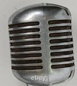 Shure Unidyne Model 55SW Vintage Dynamic Microphone WithCable. Untested As Is