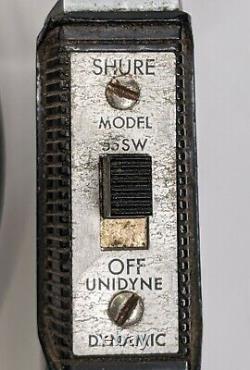 Shure Unidyne Model 55SW Vintage Dynamic Microphone WithCable. Untested As Is