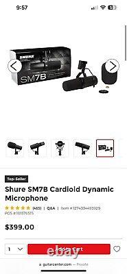 Shure vocal microphone SM7B brand New Never Used Professional Music & Recording
