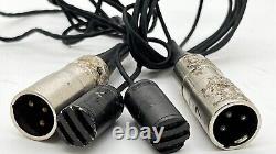 TWO Vintage Shure Dynamic Lavalier Microphone SM11 tested Works Great