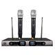 Uhf Wireless Microphone System Dual Handheld Metal For Shure Stage Performance