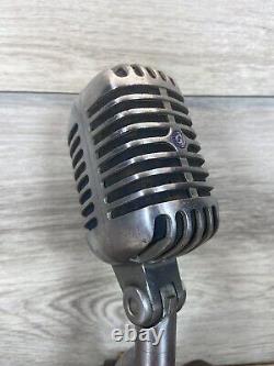 Unidyne 55S Shure Brothers Dynamic Vintage Microphone & Original Cord Elvis Mic