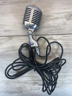 Unidyne 55S Shure Brothers Dynamic Vintage Microphone & Original Cord Elvis Mic