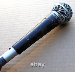 VINTAGE SHURE MODEL SM58 UNIDIRECTIONAL DYNAMIC MICROPHONE MIC with A95UF LINE