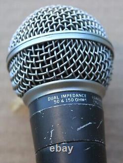 VINTAGE SHURE MODEL SM58 UNIDIRECTIONAL DYNAMIC MICROPHONE MIC with A95UF LINE