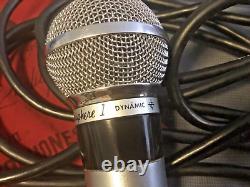 VTG 1960's SHURE 565 DYNAMIC CARDIOID MICROPHONE UNISPHERE I / 4 Pin CABLE CORD