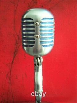 Vintage 1940's Shure 55 Fatboy dynamic cardioid microphone Elvis deco w cable