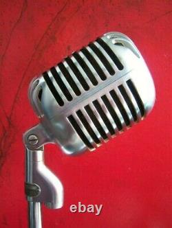 Vintage 1940's Shure 55C Fatboy dynamic cardioid microphone Elvis w accessories