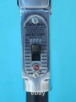 Vintage 1950S Electro Voice 611 Dynamic Microphone And Stand Working Shure Deco
