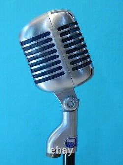 Vintage 1955 Shure 55S Dynamic microphone And Accessories Working Elvis Chicago